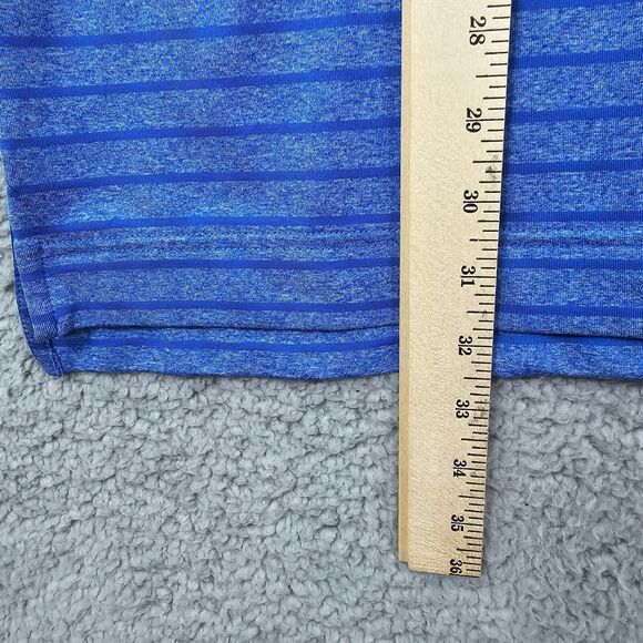 FootJoy Men's Blue Striped Casual Golf Performance Polo Shirt Size XL LOGO - Picture 11 of 13